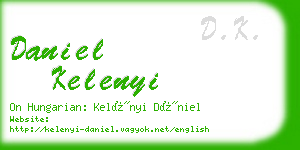 daniel kelenyi business card